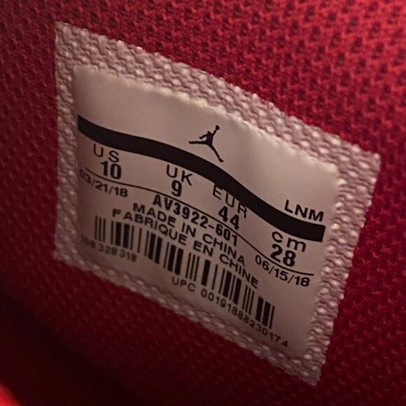 Nike Air Jordan Legacy 312 Toro Red Men's Size 10 Basketball Sneakers - Picture 13 of 14